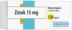 GENERICA Zinek 15 mg tbl 1x120 ks