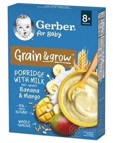 Gerber for Baby Mléčná KAŠE Pšeničně ovesná banán a mango (od ukonč. 8. měsíce) 1x200 g