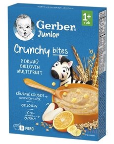 Gerber Junior Nemléčná kaše s křupavými kousky ovocná - multifruit (od ukonč. 1. roku) 1x200 g