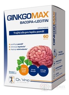 GINKGOMAX + Bacopa + LECITIN - DA VINCI cps 1x60 ks