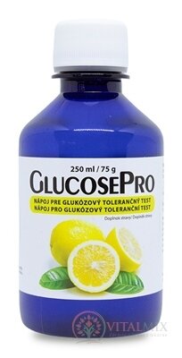 GlucosePro 75 g- FH nápoj pro glukózový toleranční test, citron 1x250 ml