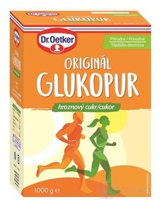 GLUKOPUR ORIGINÁL (hroznový cukr) - Dr.Oetker prášek, přírodní sladidlo 1x1000 g