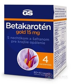 GS Betakaroten gold 15 mg cps s měsíčkem a šafránem 80+40 (120 ks)