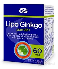 GS Lipo Ginkgo paměť + 60 mg cps 1x90 ks