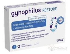 GYNOPHILUS RESTORE vaginální tablety 1x2 ks