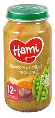 Hami příkrm Brambory s hovězím a hráškem (od ukonč. 12. měsíce) 1x250 g