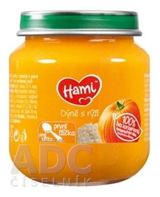 Hami zeleninový příkrm Dýně s rýží první lžička (od ukonč. 4. měsíce) 1x125 g