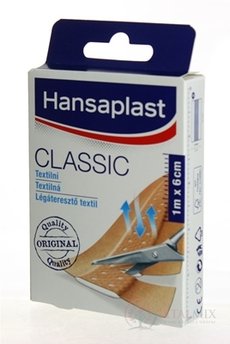 Hansaplast CLASSIC náplast textilní (6cmx1m) 1x1 ks