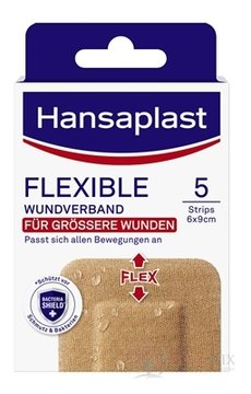 Hansaplast FLEXIBLE XXL náplast elastická, 6x9 cm 1x5 ks