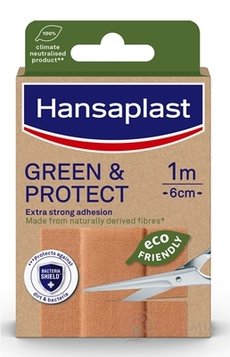 Hansaplast GREEN &amp; PROTECT udržitelná náplast, 1m x 6cm 1x1 ks