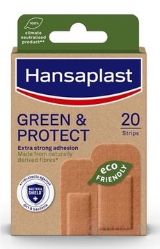 Hansaplast GREEN &amp; PROTECT udržitelná náplast, 2 velikosti 1x20 ks