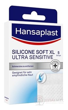 Hansaplast SILICONE SOFT XL ULTRA SENSITIVE náplast 1x5 ks
