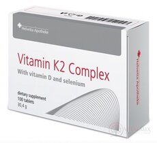 Helvetia Apotheke Vitamin K2 Complex tbl (s vitamínem D3 a selenem) 1x100 ks