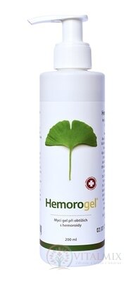 Hemorogel intimní mycí gel s pumpičkou 1x200 ml