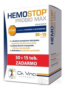 HemoStop Probio Max - DA VINCI cps 30+15 zdarma (45 ks)