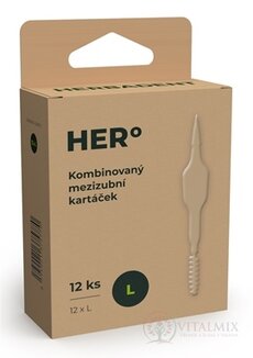 HERBADENT HERo Mezizubní kartáček L kombinovaný 1x12 ks