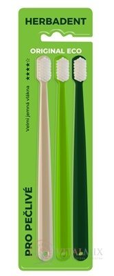 HERBADENT Original ECO zubní kartáček Velmi jemný 1x3 ks