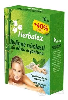 Herbalex Bylinné náplasti na očistu organismu 10 ks + 40% gratis (14 ks)