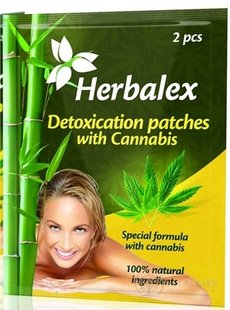Herbalex Detoxikační náplasti s konopím 1x2 ks