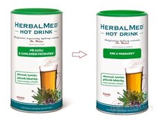 HERBALMED HOT DRINK kašel a průdušky-Dr.Weiss (jitrocel, tymián, plicník) 1x180 g