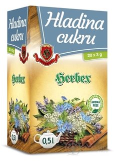 HERBEX HLADINA CUKRU bylinná směs, čaj 20x3 g