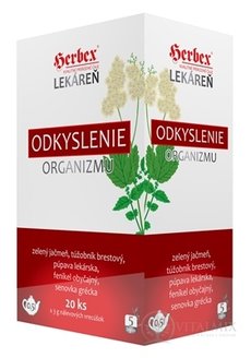 HERBEX Lékárna odkyselení organismu bylinná směs, čaj 20x3 g (60 g)