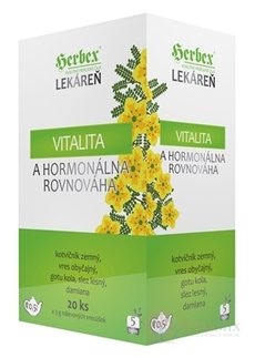 HERBEX Lékárna VITALITA a hormonální rovnováha bylinná směs, čaj 20x3 g (60 g)