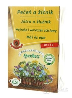 HERBEX JÁTRA A ŽLUČNÍK bylinný čaj 20x3 g (60 g)