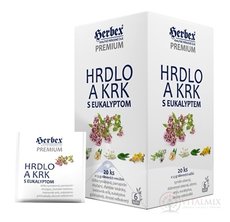 HERBEX Premium HRDLO A KRK s eukalyptem bylinná směs, čaj 20x1,5 g (30 g)