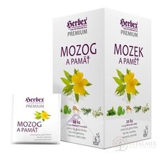 HERBEX Premium MOZEK A PAMĚŤ bylinná směs, čaj 20x1,5 g (30 g)