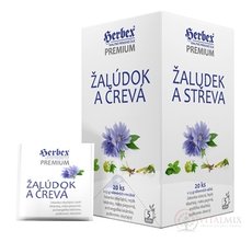 HERBEX Premium ŽALUDEK A STŘEVA bylinná směs, čaj 20x1,5 g (30 g)