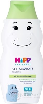 HiPP BABYSANFT Dětská koupel sensitiv (hroch) s výtažkem z Bio mandlí (inov.2022) 1x300 ml