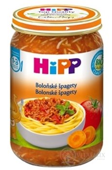 HIPP Příkrm BIO Boloňské špagety nová receptura 2016, (od ukonč. 1 roku), 1x250 g