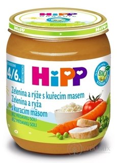 HiPP Příkrm Zelen.omáčka s rýží a kuřecím masem Baby menu (od ukonč. 4. měsíce) 1x125 g