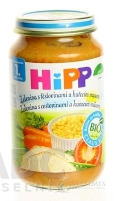 HiPP Příkrm Těstoviny kuře se zeleninou dětské menu (od ukonč. 12. měsíce) 1x220 g