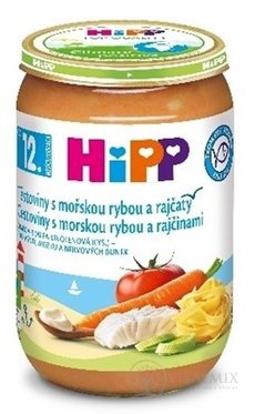 HiPP Příkrm Jemné těstoviny, mořská ryba a rajčata příkrm - kompletní pokrm (od 12. měsíce) 1x220 g