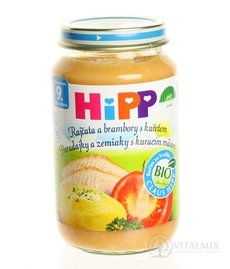 HiPP Příkrm Rajčata, brambory a kuře Junior menu (od ukonč. 9. měsíce) 1x220 g