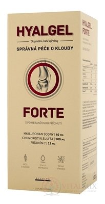 HYALGEL FORTE POMERANČ tekutý přípravek s Vitamínem C 1x500 ml