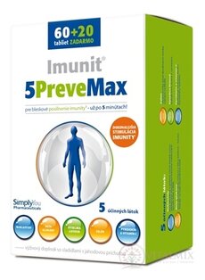 Imunit 5PreveMax tbl (nukleotidy a betaglukany) 60 + 20 zdarma (80 ks)