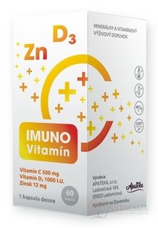 Imuno Vitamín - Apateka cps (vitamin C + D + zinek) 1x60 ks