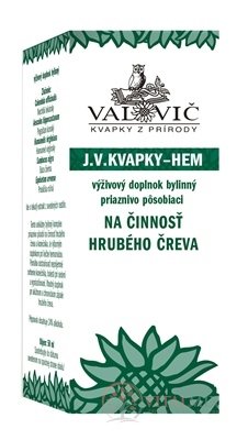JV KAPKY - HEM na činnost tlustého střeva 1x50 ml