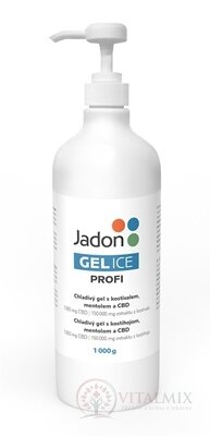 Jadon GEL ICE Profi chladivý gel s kostivalem, mentolem a CBD 1x1000 g