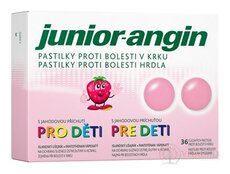 Junior-angin pastilky pro děti s jahodovou příchutí 1x36 ks