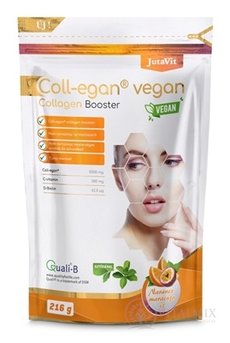 JutaVit Coll-egan Vegan Kolagen Booster prášek, příchuť pomeranč - maracuja 1x216 g