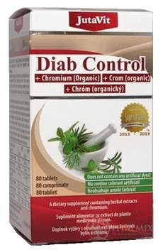 JutaVit Diab Control + organický chrom tbl 1x80 ks