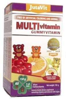 JutaVit Gumkáči Multivitamin - kids želatinové medvídci, mix příchutí 1x60 ks