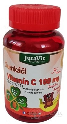 JutaVit Gumkáči Vitamin C 100 mg Kids tbl (gumové medvídky) 1x60 ks