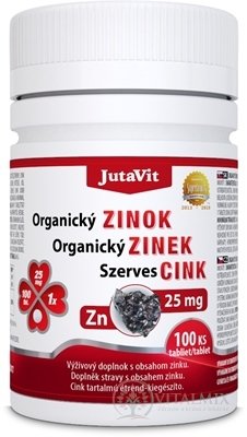 JutaVit Organický Zinek 25 mg tbl 1x100 ks