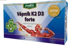 JutaVit Vápník K2 D3 forte tbl 1x60 ks