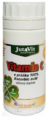 JutaVit Vitamin C (100% Ascorbic acid) prášek 1x160 g
